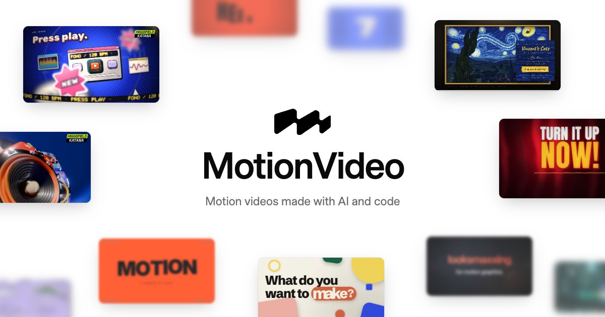 Motion Intro Page Product UI motion videos | MotionVideo